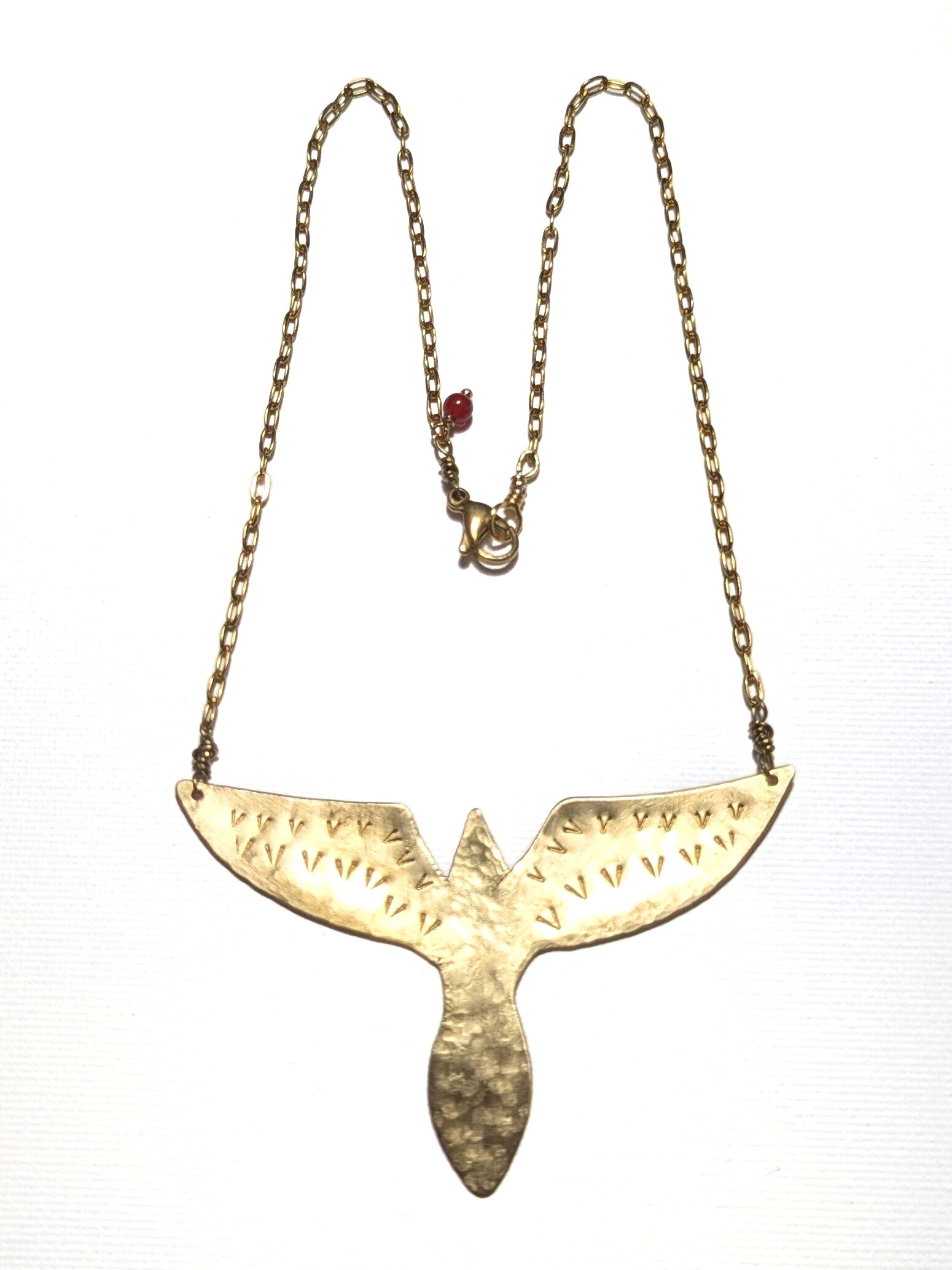 Phoenix rising hammered metal jewelry