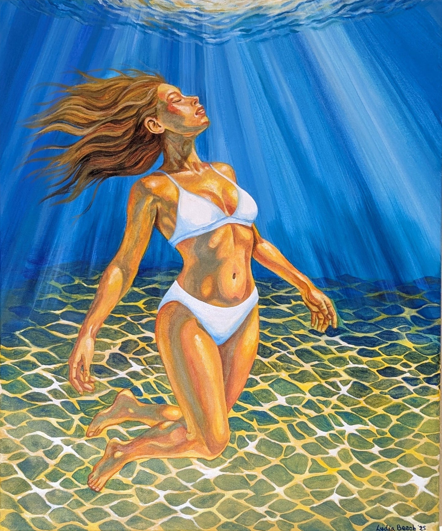 Zahara - Golden Drift - Original Painting