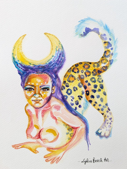 The Divine Vixen Goddess Serie - Watercolor