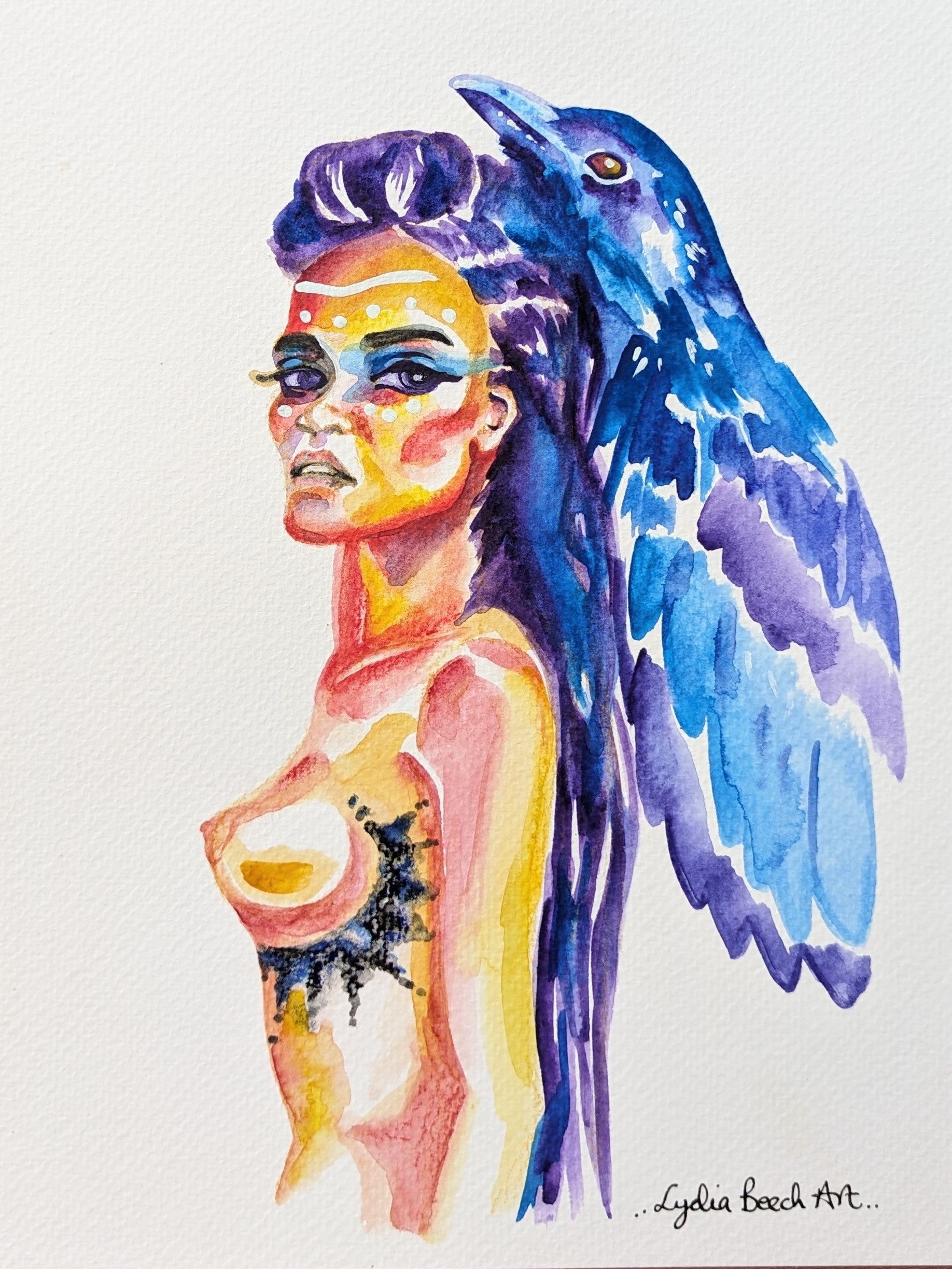 The Divine Vixen Goddess Serie - Watercolor