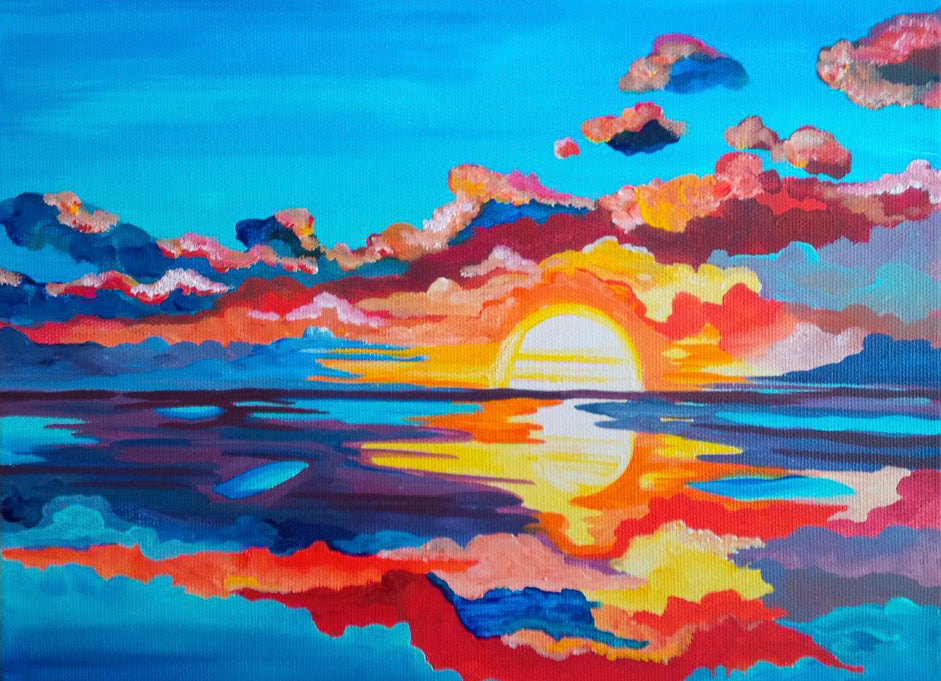 Costa Rica Sunset Serie - Print on Canvas